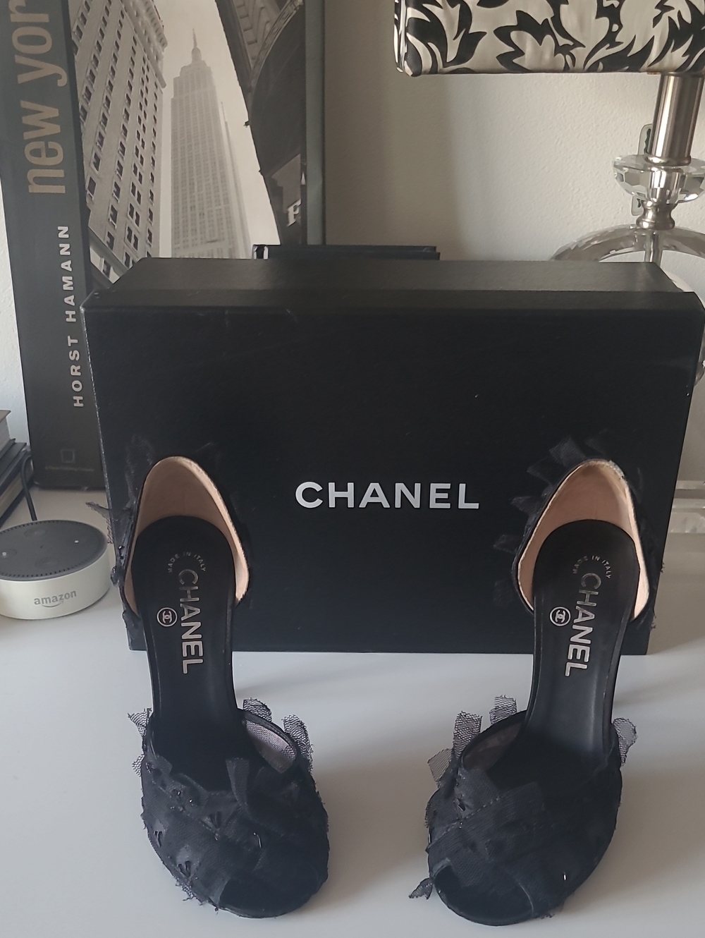 CHANEL Black Evening Shoes